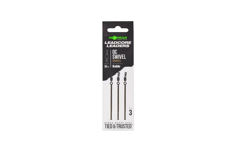 Kable Leadcore Leader QC Swivel Weed 50cm Korda