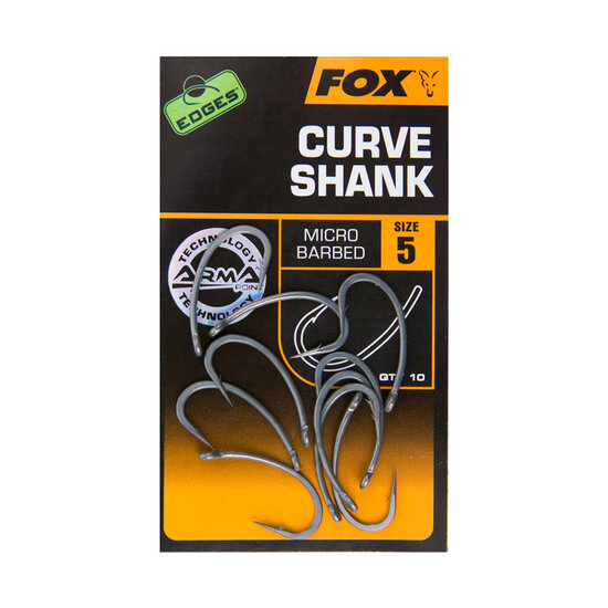 Curve Shank Medium Hooks Barbed X10 Edges Armapoint Fox
