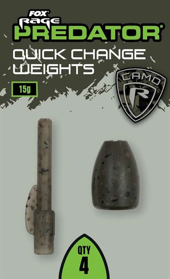 Camo Quick Change Weights Fox Rage Predator