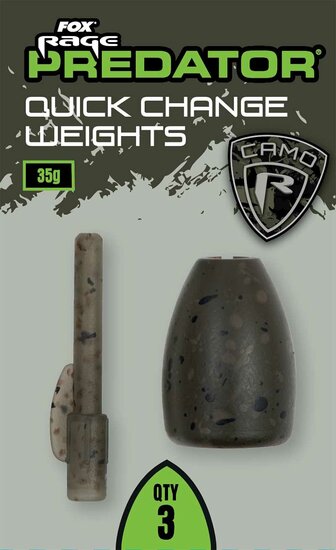 Camo Quick Change Weights Fox Rage Predator