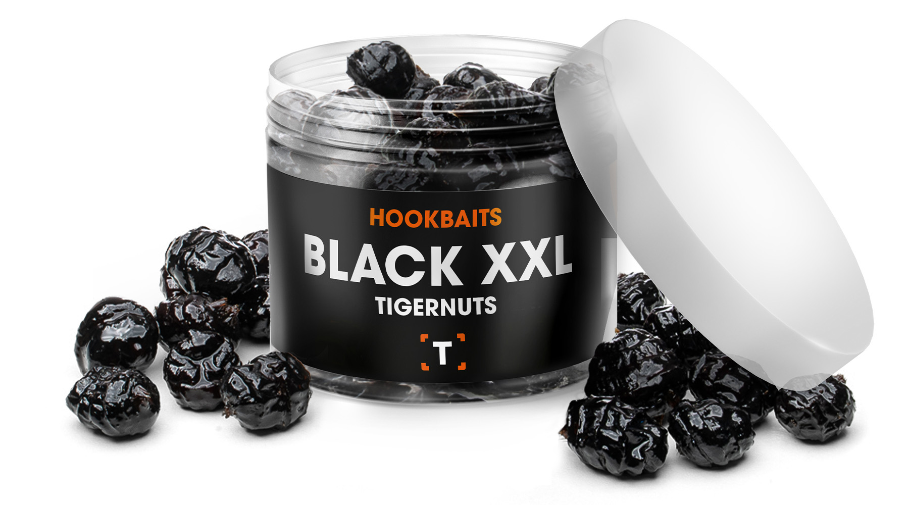 Schwarze XXL Tigernüsse Hookbaits