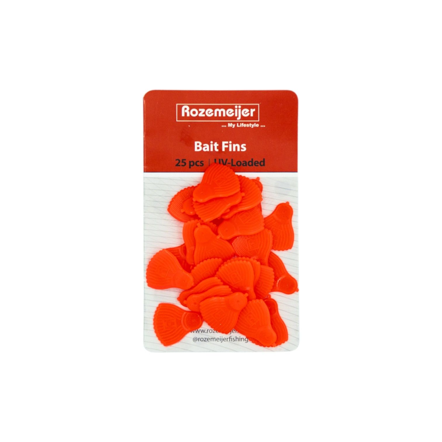 Bait Fins UV-Loaded 25pcs Rozemeijer