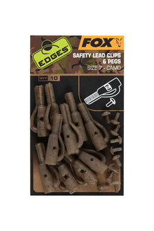 Camo Size Safety Lead Clip &amp; Pegs 