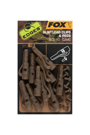Camo Size Safety Lead Clip & Pegs 