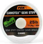 Semi Stiff Coated Camo Braid - 20M Camotex Edges Fox Semi Stiff Coated Camo Braid - 20M Camotex Edges Fox