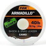 Camo Shock & Snag Leader - 20M Armadillo Edges Fox