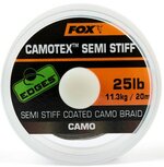 Stiff Coated Camo Braid - 20M Camotex Edges Fox