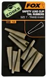 Safety Lead Clip Tail Rubbers SZ 7 Trans Khaki X10 Edges Fox Safety Lead Clip Tail Rubbers SZ 7 Trans Khaki X10 Edges Fox