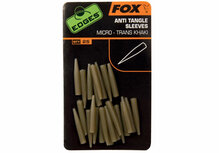 Anti Tangle Sleeves Micro Trans Khaki X25 Edges Fox Anti Tangle Sleeves Micro Trans Khaki X25 Edges Fox