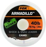 Camo Shock & Snag Leader - 20M Armadillo Edges Fox